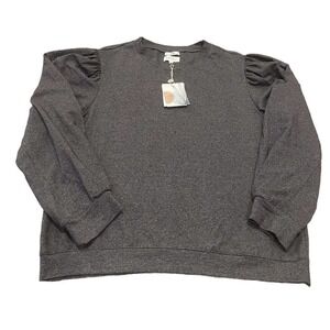 By The River Medium Long Sleeve Crewneck‎ Sweater Gray